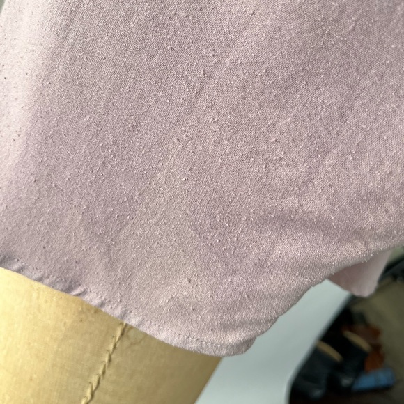 Jamie and the Jones Blank Canvas Top Petal Lavender Purple Raw Silk Drape Small - Picture 13 of 15